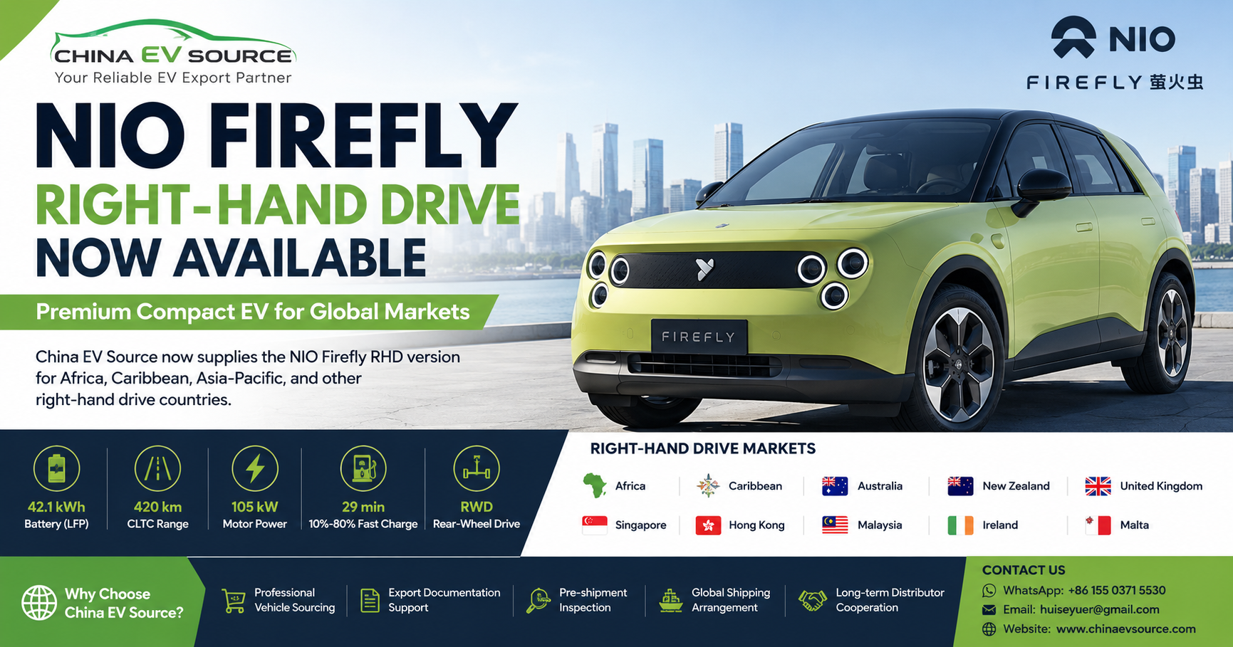 NIO Firefly Right-Hand Drive Now Available: China EV Source Expands Its RHD Electric Vehicle Portfolio