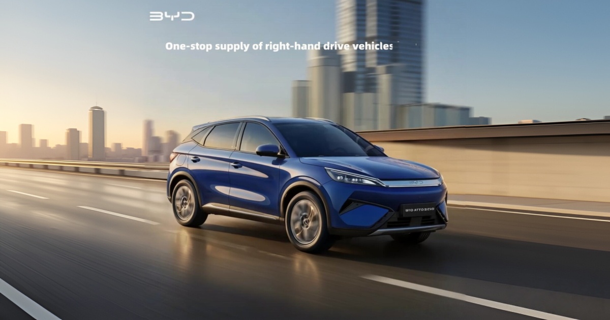 China's Right-Hand Drive EV Exports Continue to Grow in 2026
