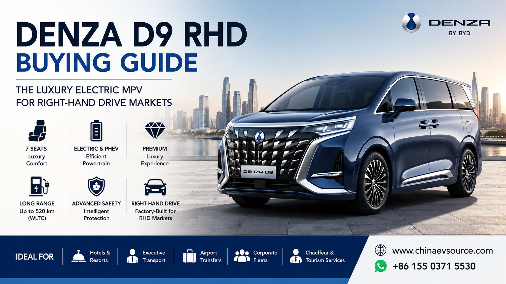 DENZA D9 RHD Buying Guide – The Luxury MPV Designed for Global Right-Hand Drive Markets