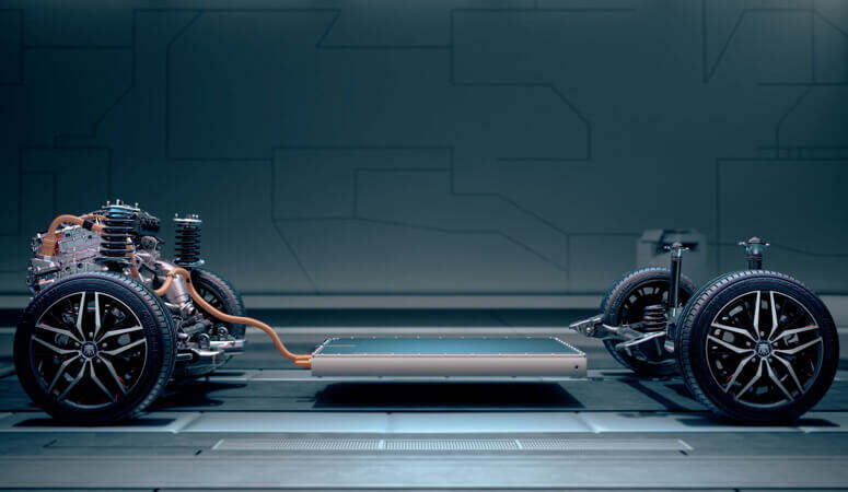 BYD DM-i plug-in hybrid powertrain illustration — petrol and electric components | CHINA EV SOURCE