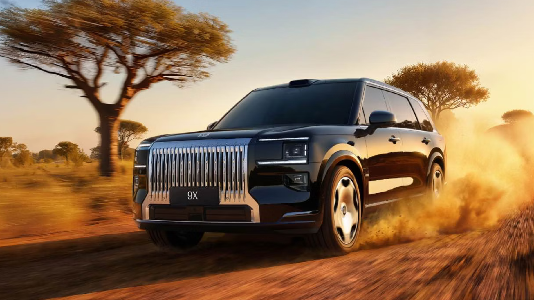 ZEEKR 9X complete front three-quarter exterior — official model image | CHINA EV SOURCE