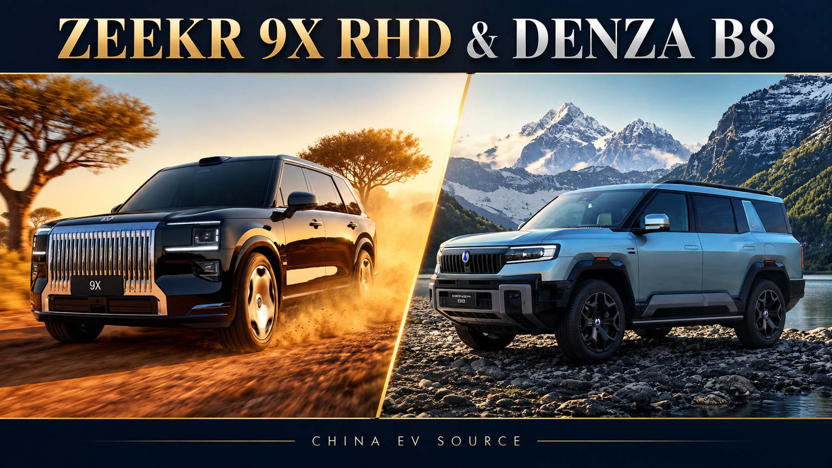 ZEEKR 9X RHD: Should You Also Consider DENZA B8?